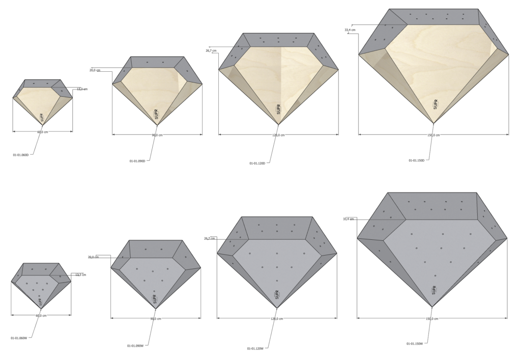 DIAMOND Sup'r Climbing Holzvolumen